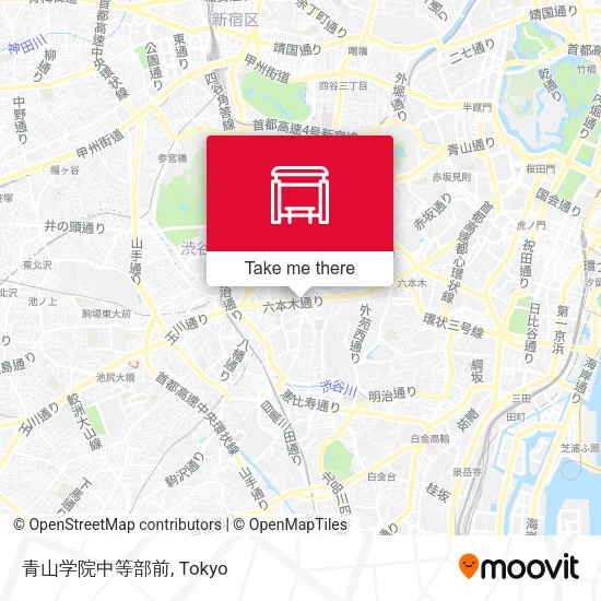 青山学院中等部前 map