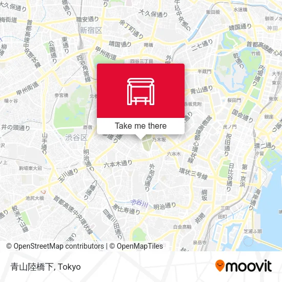 青山陸橋下 map