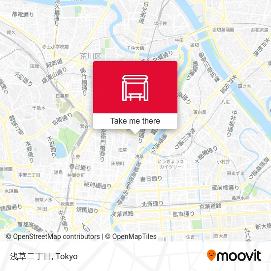 浅草二丁目 map