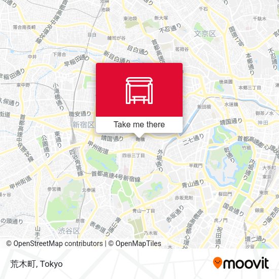 荒木町 map