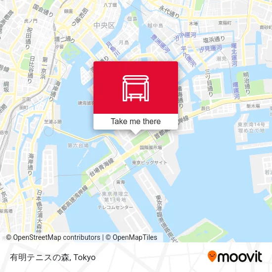 有明テニスの森 map