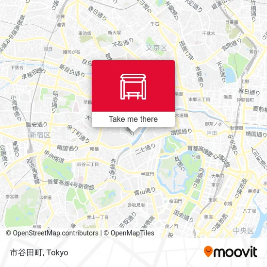 市谷田町 map