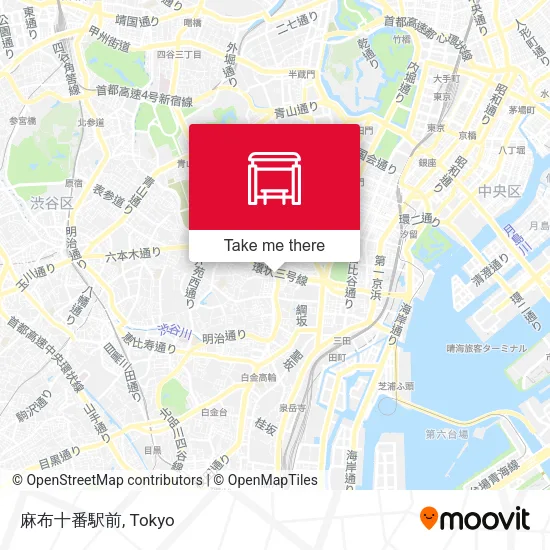 麻布十番駅前 map