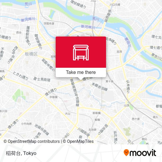 稲荷台 map