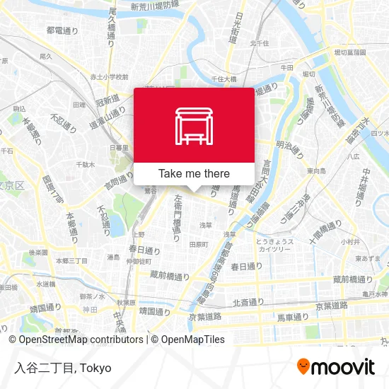 入谷二丁目 map