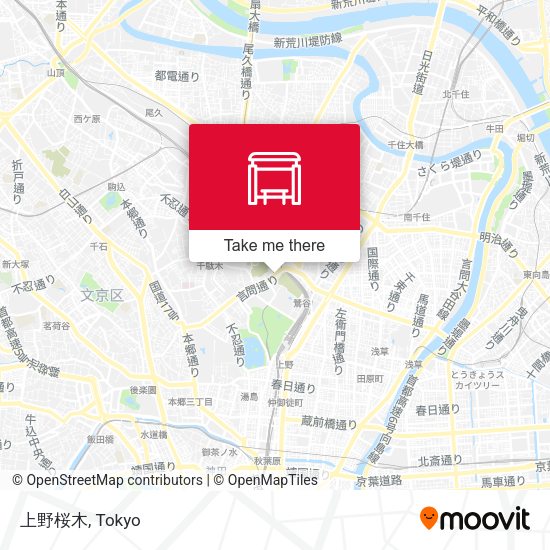上野桜木 map