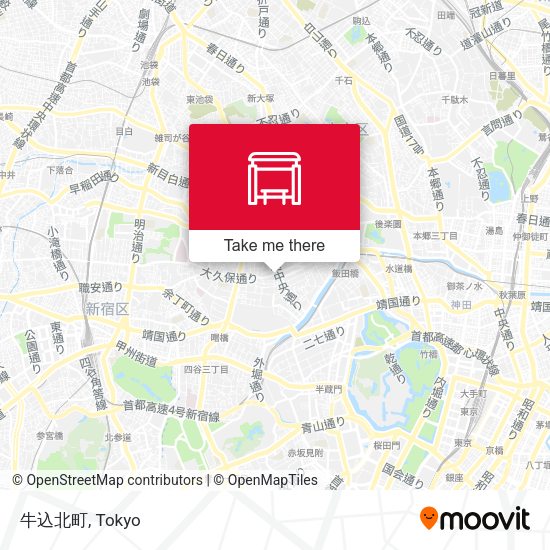 牛込北町 map