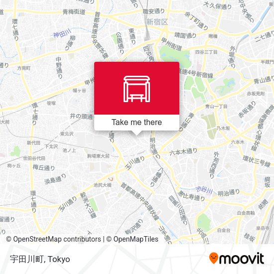 宇田川町 map