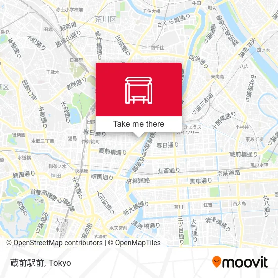 蔵前駅前 map