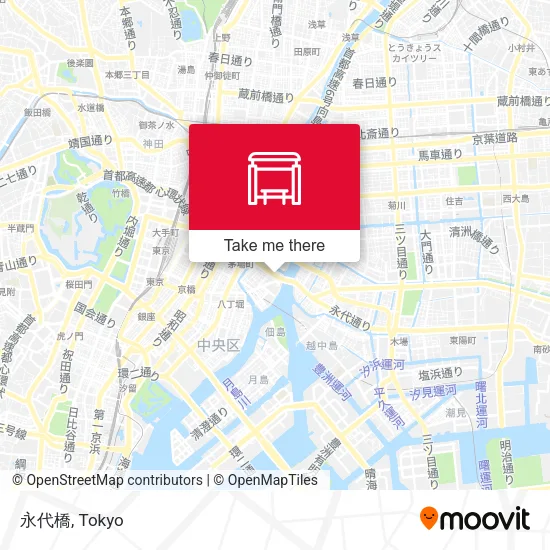 永代橋 map