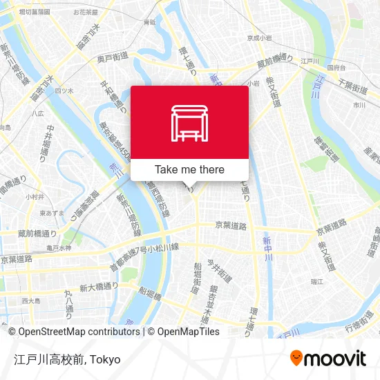江戸川高校前 map