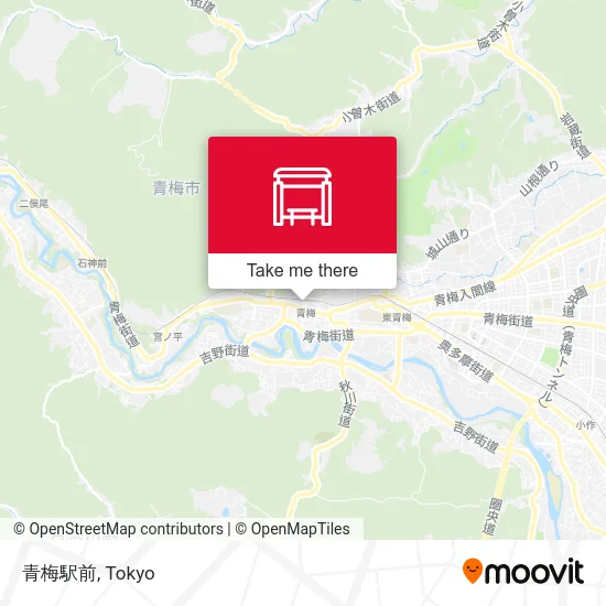 青梅駅前 map
