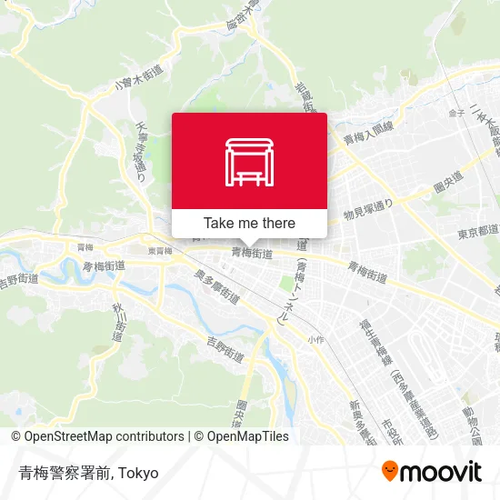 青梅警察署前 map