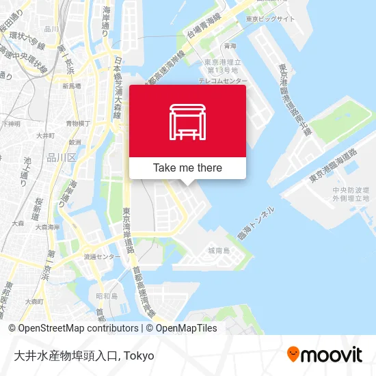 大井水産物埠頭入口 map