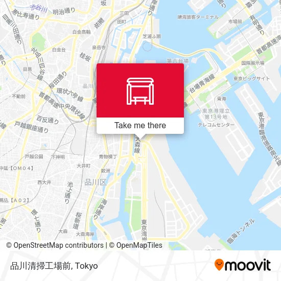 品川清掃工場前 map