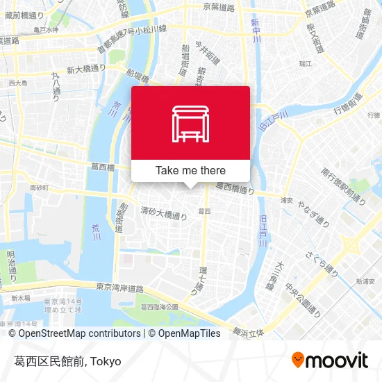 Kasai Civic Hall Front map