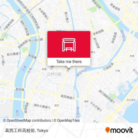 葛西工科高校前 map
