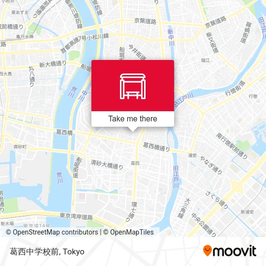 葛西中学校前 map