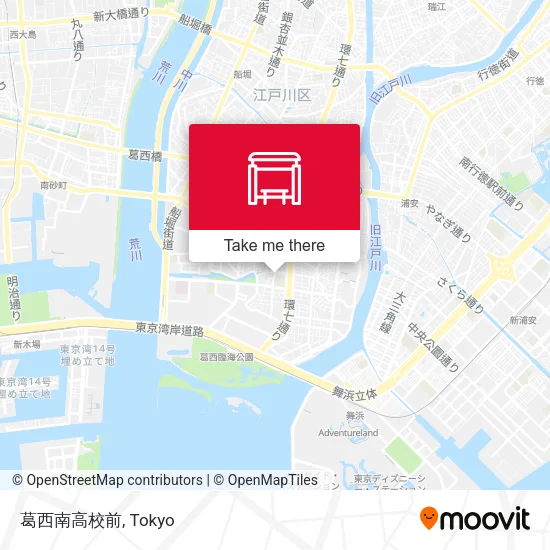 葛西南高校前 map