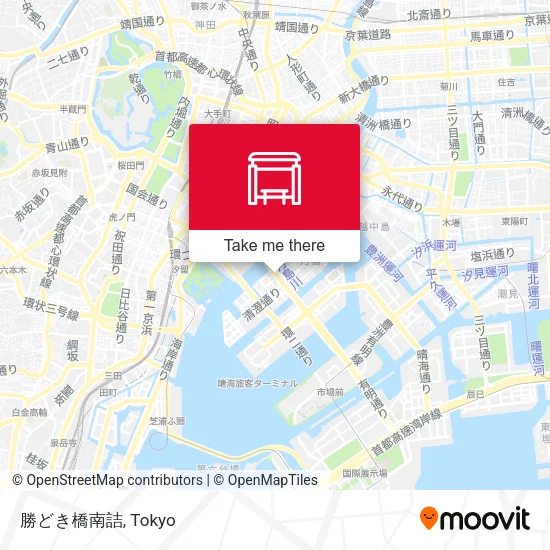 勝どき橋南詰 map