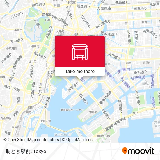 勝どき駅前 map