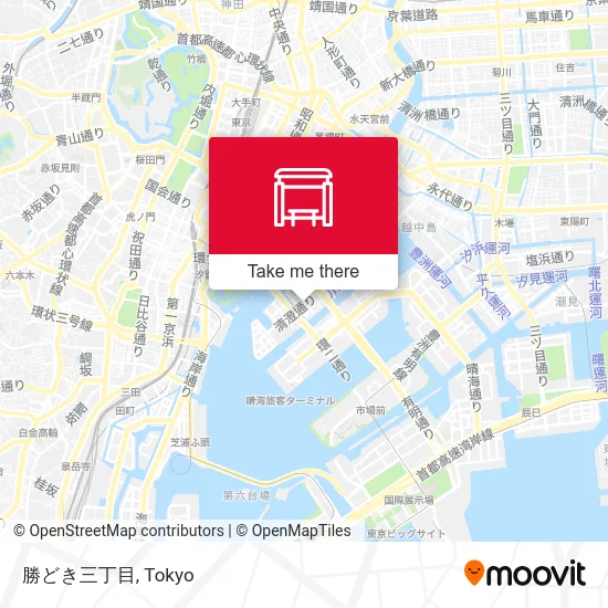 勝どき三丁目 map