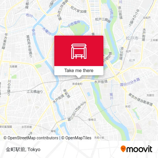 金町駅前 map