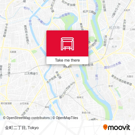 Kanamachi 2-chome map