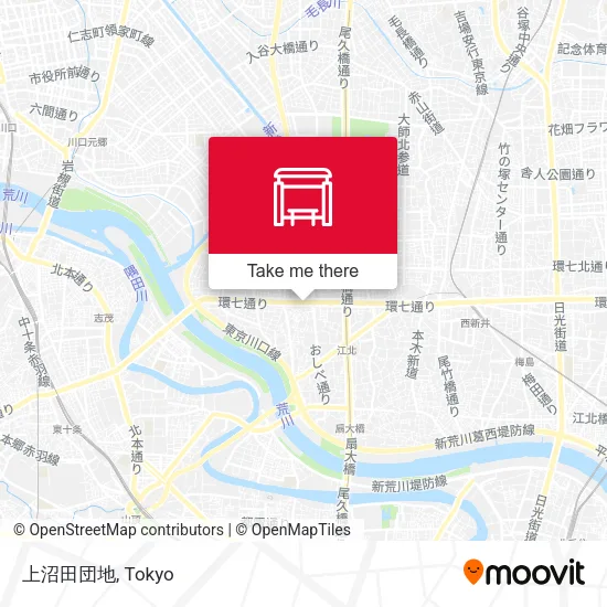 上沼田団地 map
