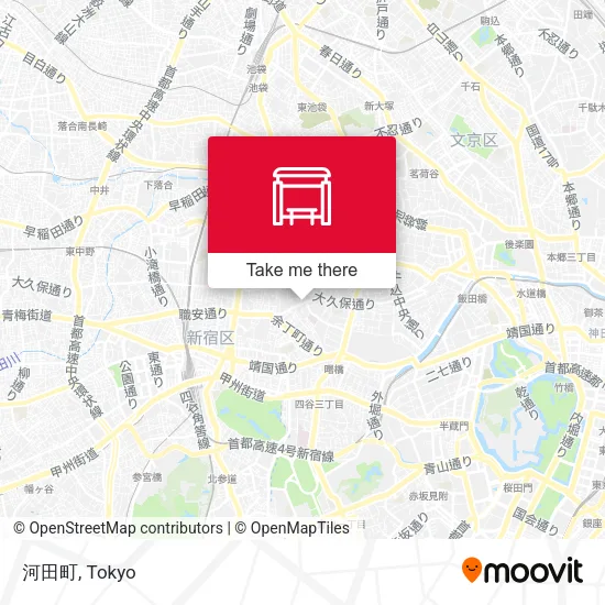 河田町 map