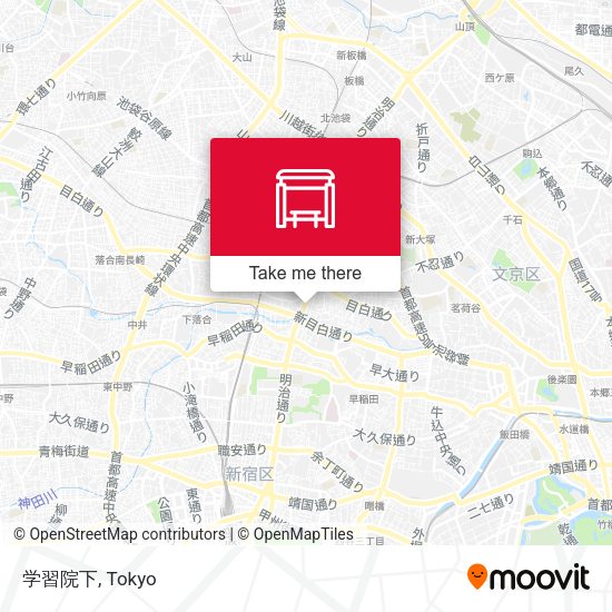 学習院下 map