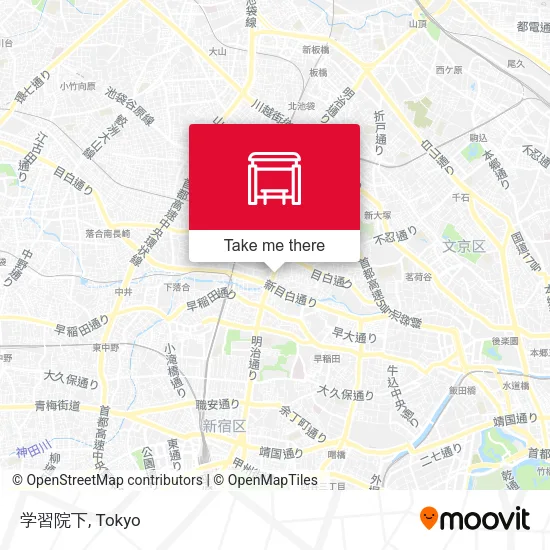 学習院下 map
