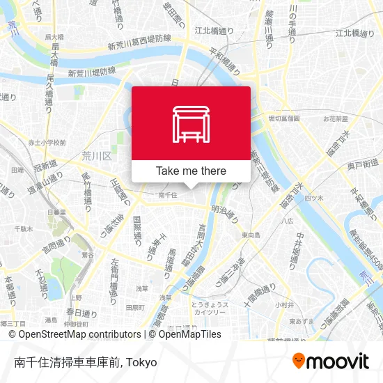 南千住清掃車車庫前 map