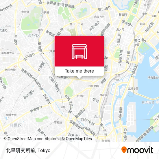 北里研究所前 map