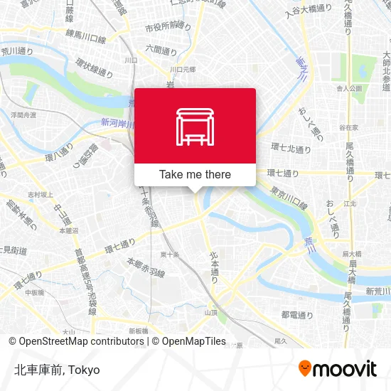 北車庫前 map
