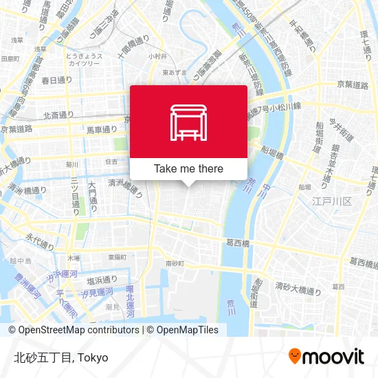 北砂五丁目 map