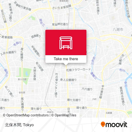 北保木間 map