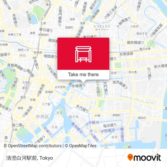 清澄白河駅前 map