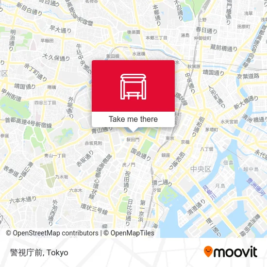 警視庁前 map