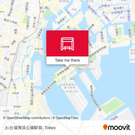 お台場海浜公園駅前 map