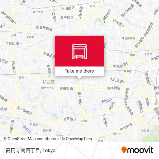 Koenji-minami 4-chome map