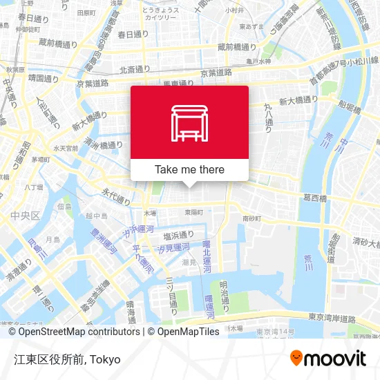 江東区役所前 map