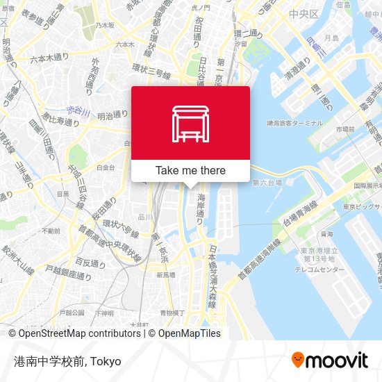 港南中学校前 map