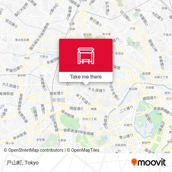 戸山町 map