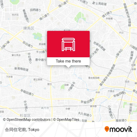 合同住宅前 map