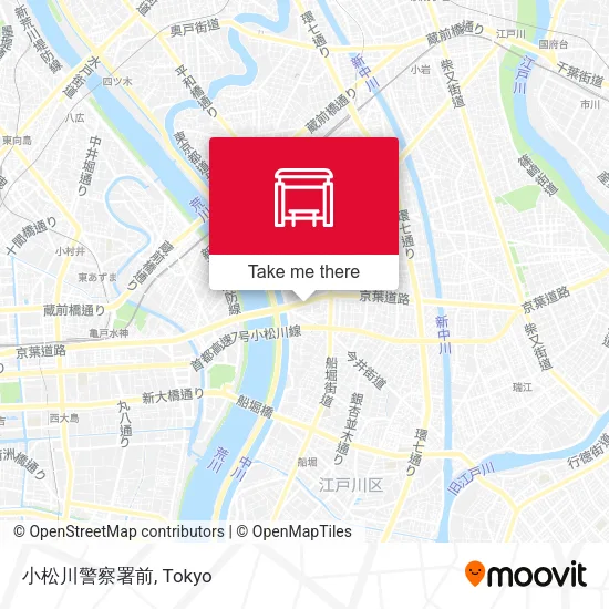 小松川警察署前 map