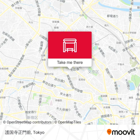 護国寺正門前 map