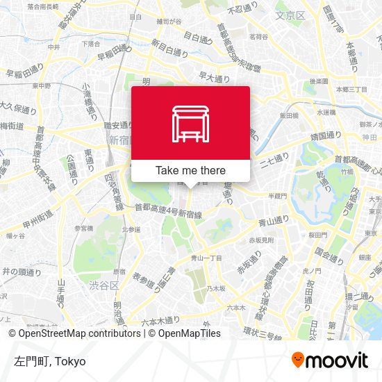 左門町 map