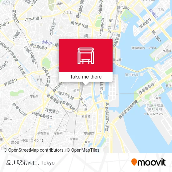 品川駅港南口 map