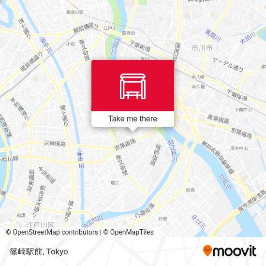 篠崎駅前 map